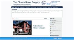Desktop Screenshot of churchstreetsurgery.co.uk